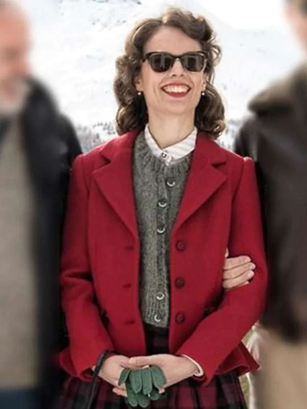 Paula Beer I’m Not Stiller Red Wool Blazer