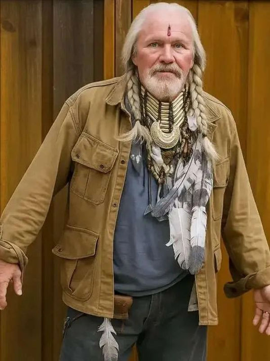 Peacemaker Michael Rooker Brown Cotton Jacket