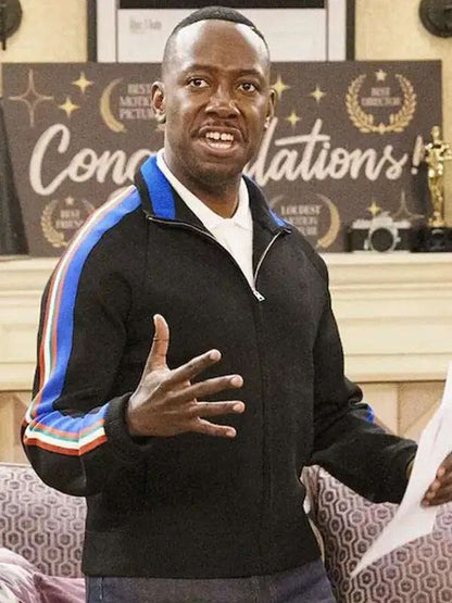 Poppas House Lamorne Morris Black Track Jacket