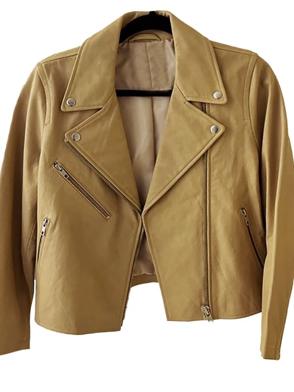 Providence Falls Katie Stevens Brown Leather Jacket