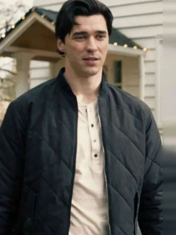 Providence Falls Liam O’Conner Black Quilted Bomber Jacket
