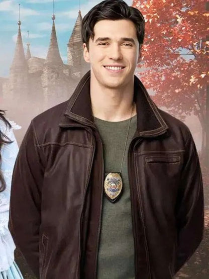 Providence Falls S01 Lachlan Quarmby Brown Leather Jacket