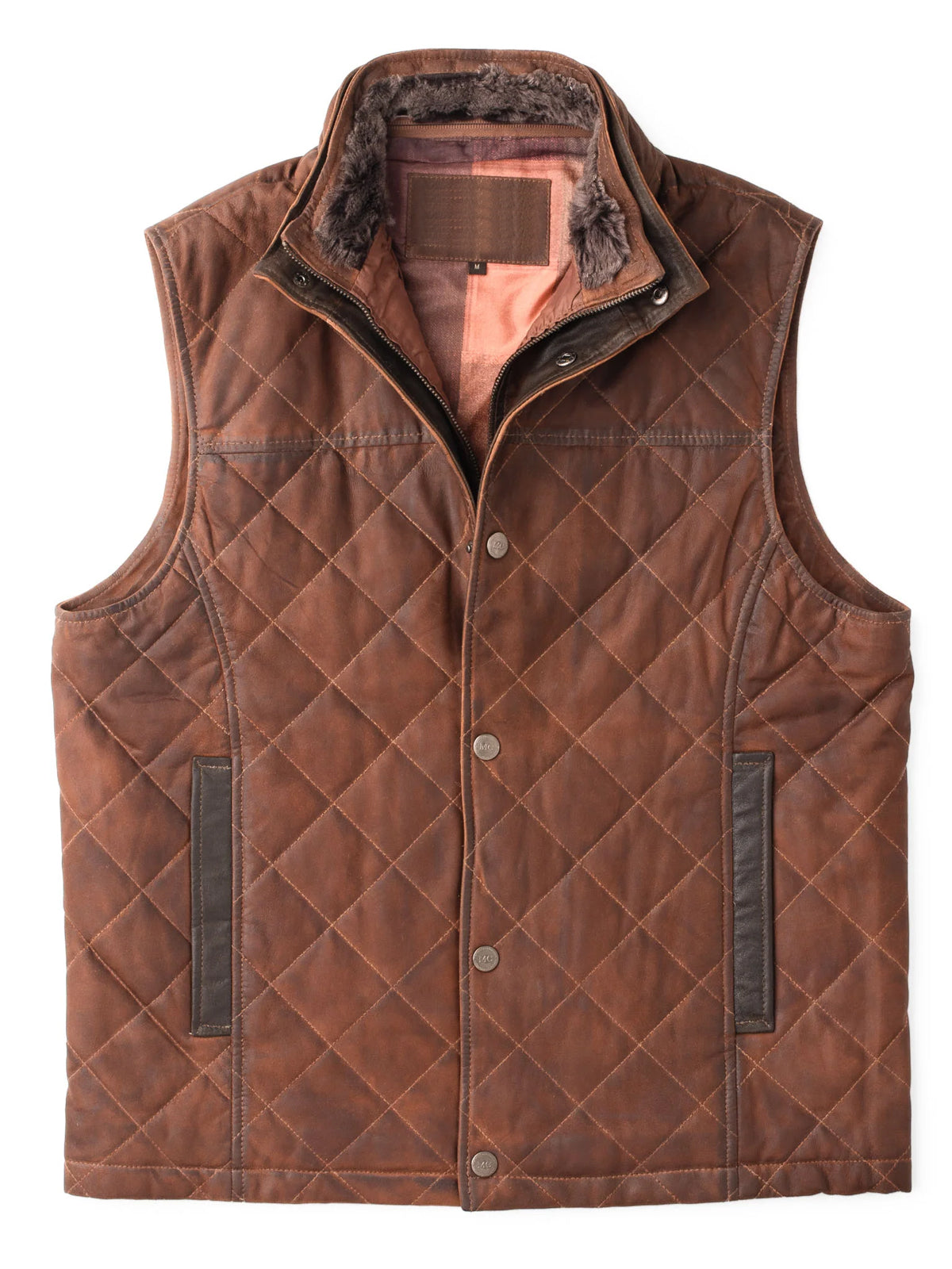 Ransom Canyon S01 Davis Collins Quilted Leather Vest