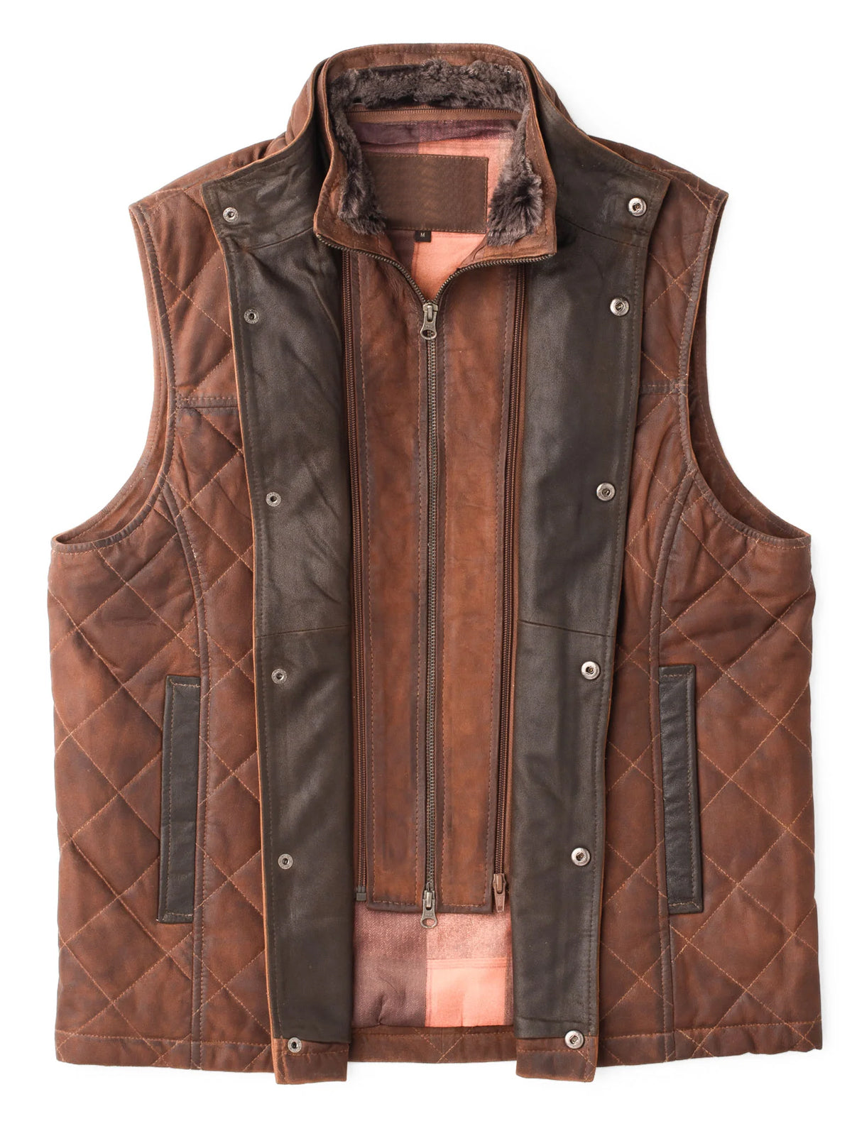 Ransom Canyon S01 Davis Collins Quilted Leather Vest