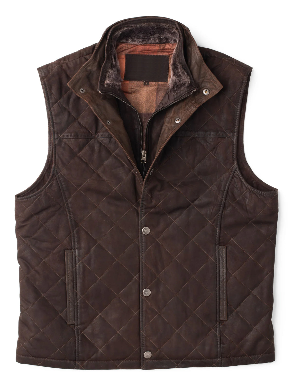 Ransom Canyon S01 Davis Collins Quilted Leather Vest