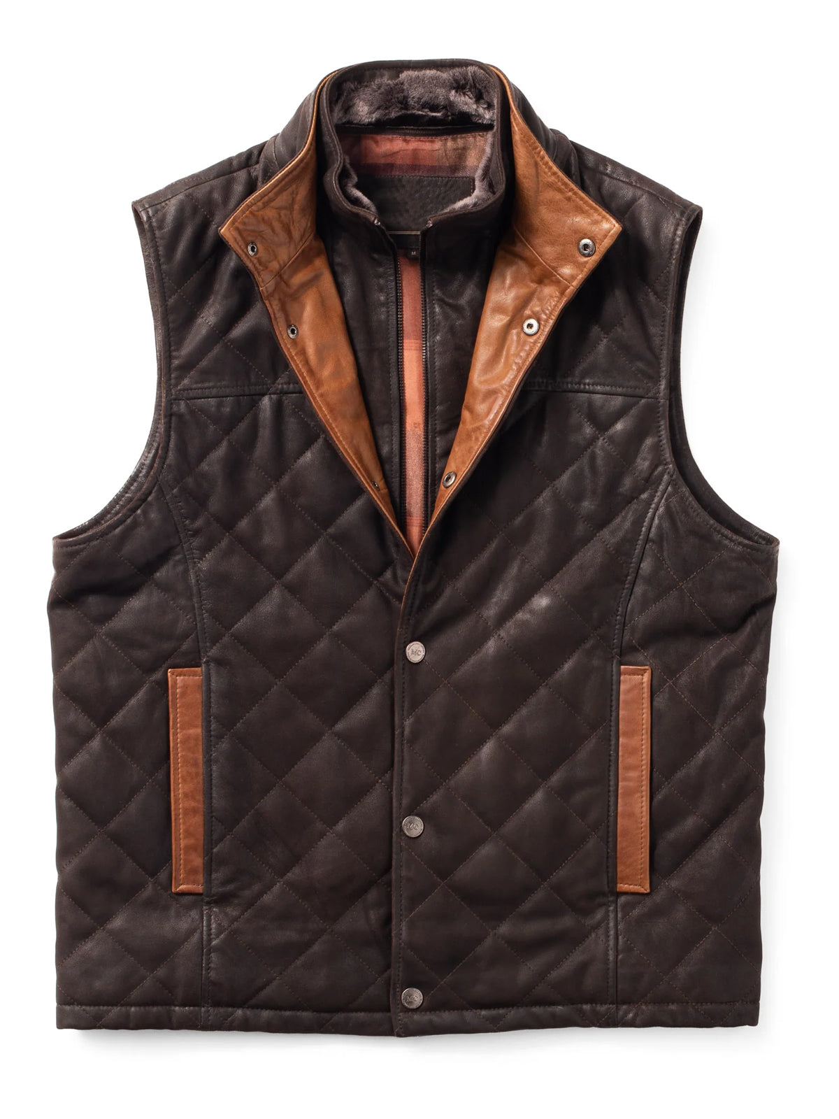 Ransom Canyon S01 Davis Collins Quilted Leather Vest
