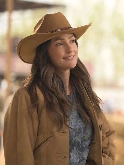 Ransom Canyon S01 Ellie Catawnee Suede Leather Jacket