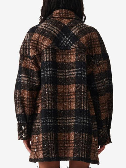 Ransom Canyon S01 Minka Kelly Plaid Jacket
