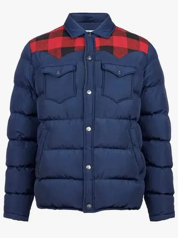 Roman Griffin Davis Greenland 2: Migration Blue Puffer Jacket