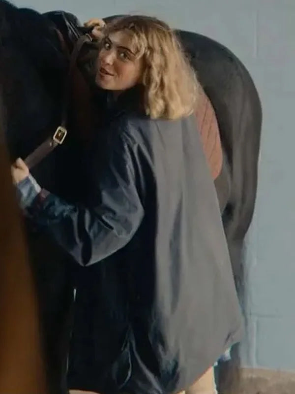 Sex Education S04 Bella Maclean Blue Cotton Jacket