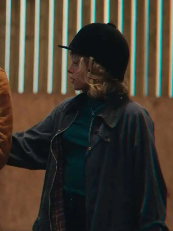 Sex Education S04 Bella Maclean Blue Cotton Jacket