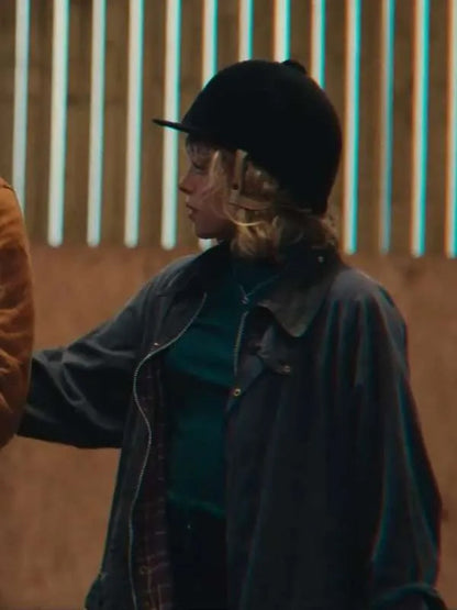 Sex Education S04 Bella Maclean Blue Cotton Jacket