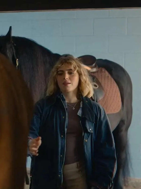 Sex Education S04 Bella Maclean Blue Cotton Jacket