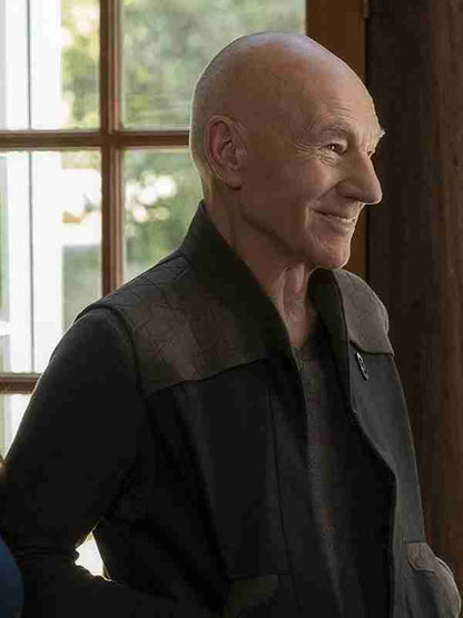 Star Trek Jean Luc Picard SO1 Black Leather Vest