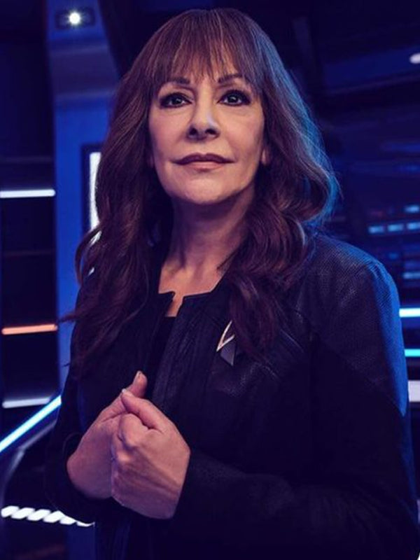 Star Trek Picard S03 Deanna Troi Leather Jacket