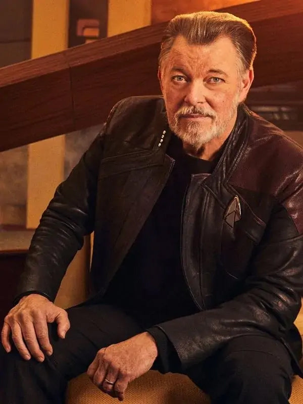 Star Trek Picard S3 Black Leather Jacket