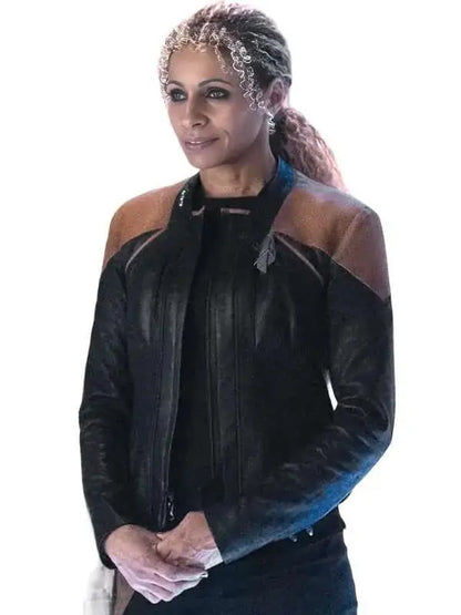 Star Trek Picard SO3 Raffi Musiker Leather Jacket