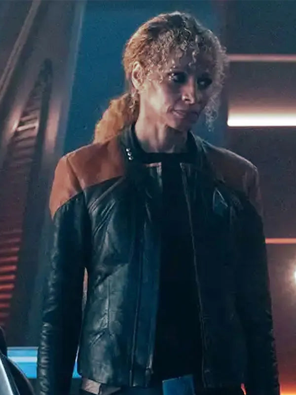Star Trek Picard SO3 Raffi Musiker Leather Jacket