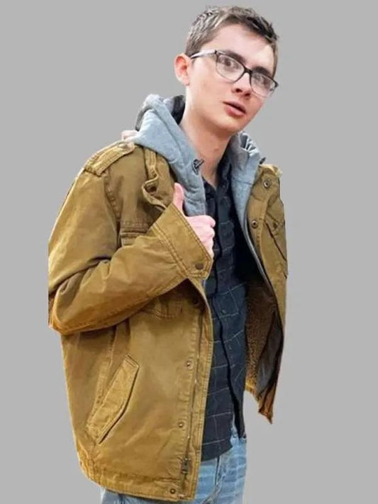 Terrifier 3 Elliott Fullam Brown Cotton Jacket