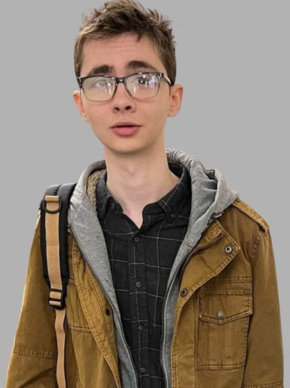 Terrifier 3 Elliott Fullam Brown Cotton Jacket