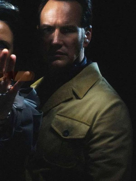 The Conjuring Last Rites Patrick Wilson Beige Cotton Jacket