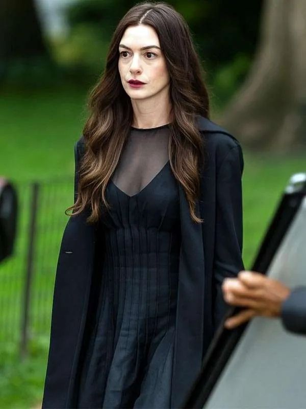 The Devil Wears Prada Anne Hathaway Black Long Coat