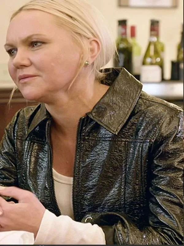 The McBee Dynasty S02 Galyna Saltkovska Black Leather Jacket