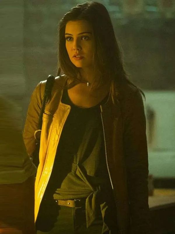 The Originals Danielle Campbell Brown Leather Jacket