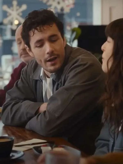 The Threesome Jonah Hauer-King Gray Cotton Jacket