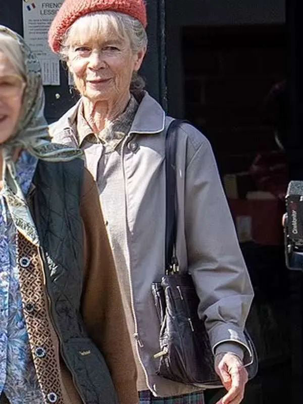 The Thursday Murder Club Celia Imrie Grey Cotton Jacket