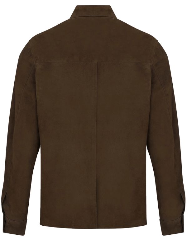 The Woman in Cabin 10 Richard Bullmer Brown Suede Leather Jacket
