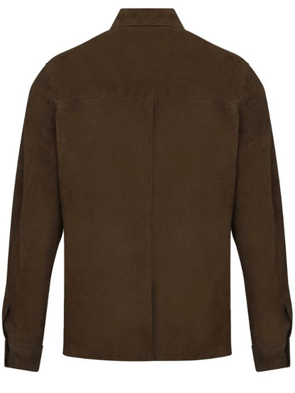 The Woman in Cabin 10 Richard Bullmer Brown Suede Leather Jacket