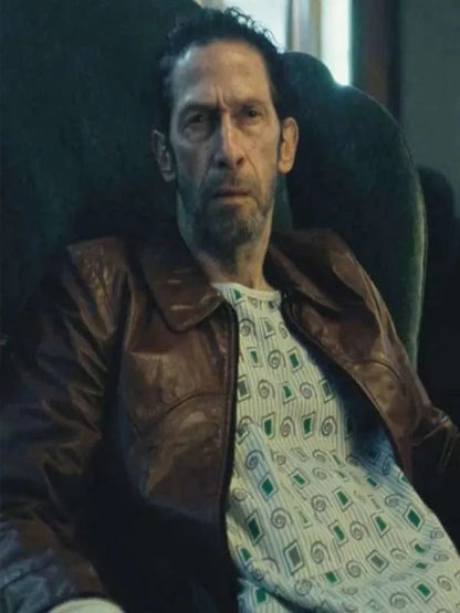 Tim Blake Nelson Bang Bang Brown Leather Jacket