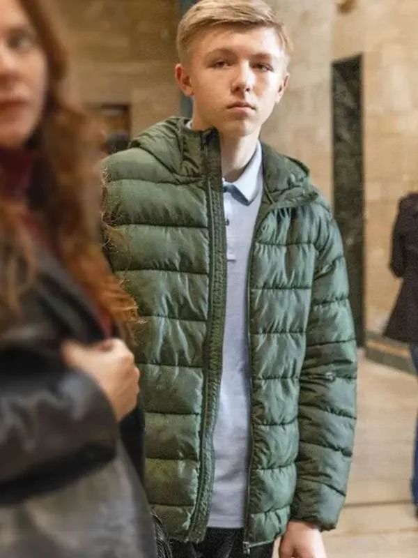 Unforgivable Austin Haynes Green Puffer Hooded Jacket