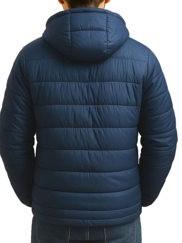 Unforgivable Finn McParland Blue Puffer Hooded Jacket