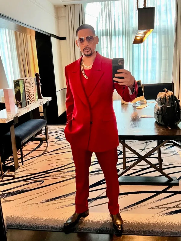 Will Smith Red Suit