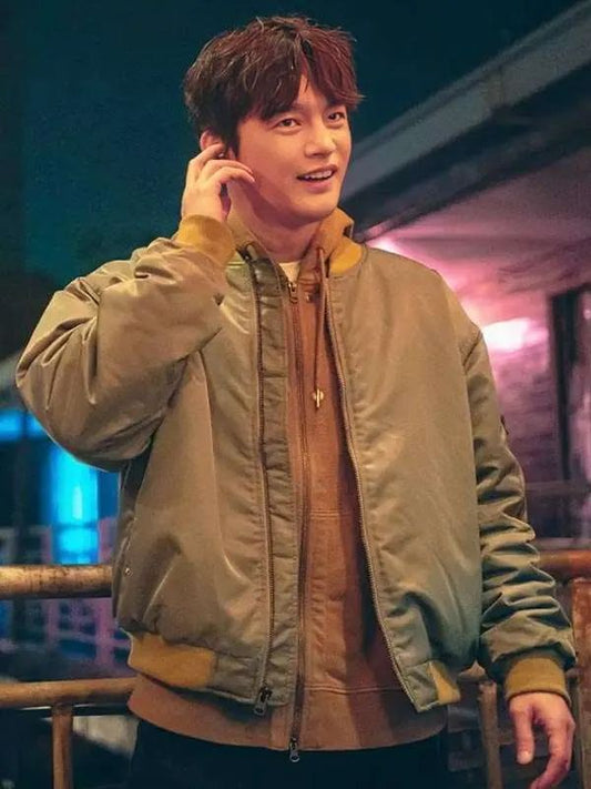 Won Seung Twelve S01 Green Bomber Jacket