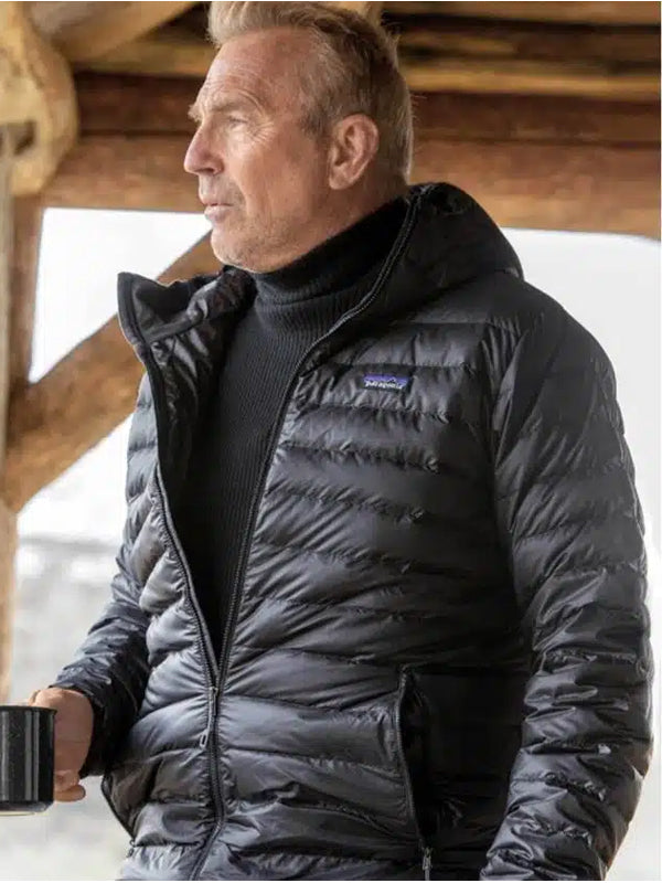Yellowstone S05 John Dutton Black Puffer Jacket