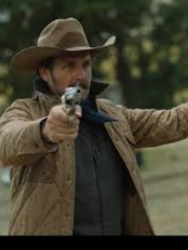 Yellowstone S05 Josh Lucas Brown Cotton Bomber Jacket