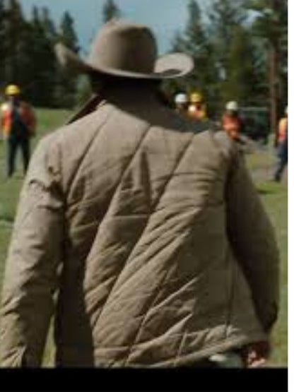 Yellowstone S05 Josh Lucas Brown Cotton Bomber Jacket