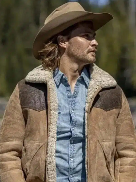 Yellowstone SO5 Luke Grimes Brown Suede Leather Jacket