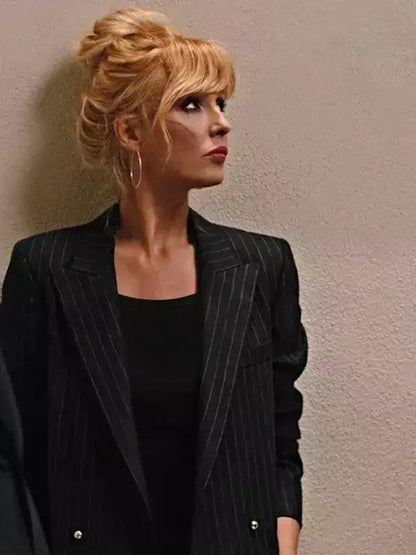 Yellowstone SO5 Beth Dutton Black Striped Blazer