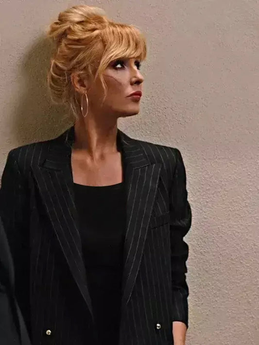 Yellowstone SO5 Beth Dutton Black Striped Blazer